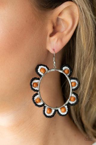 Groovy Gardens Brown Paparazzi Earrings