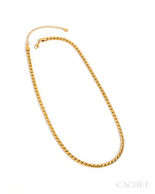 Accueillante - 18K Gold-Plated Chain Men's Necklace - CACHET by Paparazzi