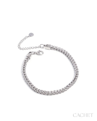 Perspicace - Rhodium-Plated Chain Men's Bracelet - CACHET by Paparazzi