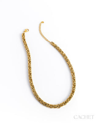 Patrimoine - 18K Gold-Plated Chain Necklace - CACHET by Paparazzi