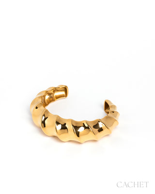 Manière - 18K Gold-Plated Cuff Bracelet - CACHET by Paparazzi