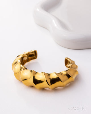 Manière - 18K Gold-Plated Cuff Bracelet - CACHET by Paparazzi