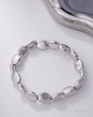 Gambiller - Rhodium-Plated Disc Bracelet - CACHET by Paparazzi