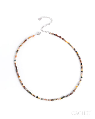 Novatrice - Rhodium-Plated & Alxa Stone Necklace - CACHET by Paparazzi