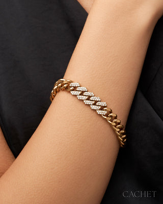Reluisant - 18K Gold-Plated Curb Chain Bracelet - CACHET by Paparazzi