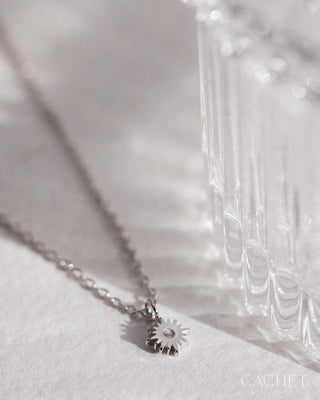 Souriant - Rhodium-Plated Sunburst Necklace - CACHET by Paparazzi