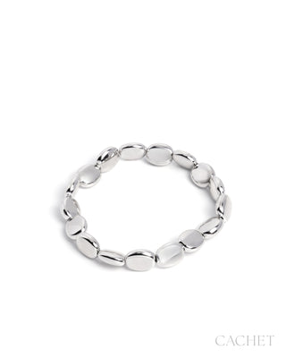 Gambiller - Rhodium-Plated Disc Bracelet - CACHET by Paparazzi