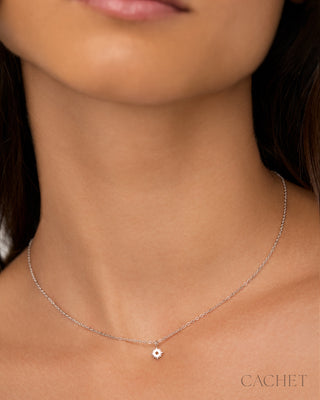 Souriant - Rhodium-Plated Sunburst Necklace - CACHET by Paparazzi