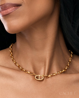 Inégalée - 18K Gold-Plated Chain Necklace - CACHET by Paparazzi