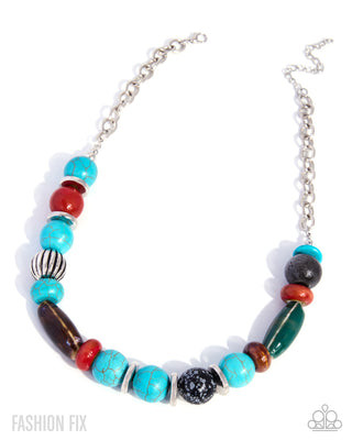 Confident Collector multicolored beaded necklace