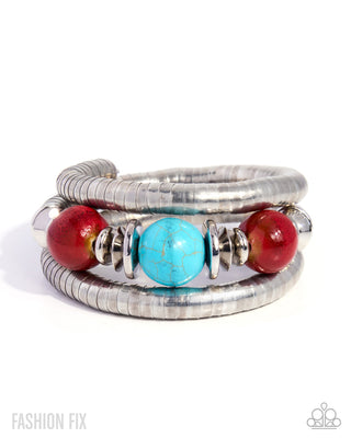 Curated Collection multicolored beaded bracelet