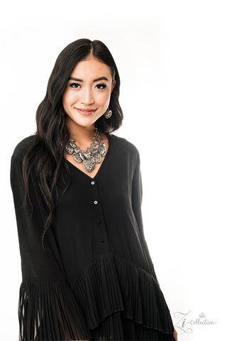 Cherish - 2019 Zi Collection - Filigree Heart Paparazzi Statement Necklace