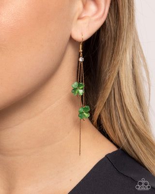 St. Patricks Day Compete Look - St. Patricks Day Pizzazz Bracelet & Dreamy Disposition Earrings - Green Set