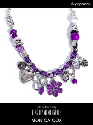 Charmed, I am Sure - Purple - Paparazzi Necklace - Pink Diamond Exclusive