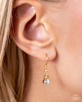 INITIALLY Yours - K - Gold - Paparazzi Short Necklace