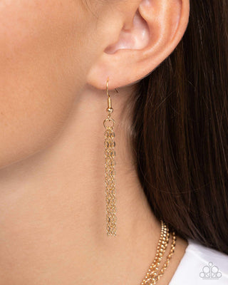 Industrial Independence - Gold - Paparazzi Choker Necklace