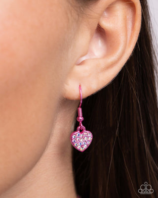 Homecoming Hearts - Pink - Necklace