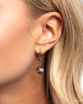 Contemporary Confidence - Orange - and Silver Bead Paparazzi Short Necklace