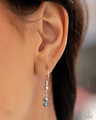 Ignited Impression - Silver - Paparazzi Short Necklace - July 2024 Magnificent Musings