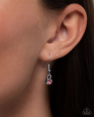 Well-Being Whimsy - Pink - Silver Paparazzi Necklace