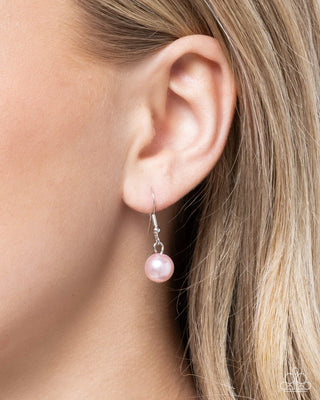 Beautiful Boutique - Pink - Pearl and Iridescent Rhinestone Bead Paparazzi Short Necklace