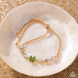 St. Patricks Day Compete Look - St. Patricks Day Pizzazz Bracelet & Dreamy Disposition Earrings - Green Set
