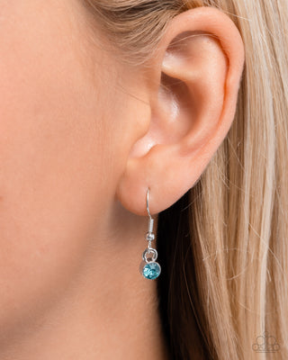 Keep it LEAF - Multi - Colorful Rhinestone Encrusted Leaf & Silver Heart Paparazzi Short Dainty Necklace