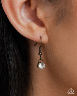 Complete Look - Brass - Digging Deep Necklace & Earthy Excavation Bracelets - Brass Turquoise Set