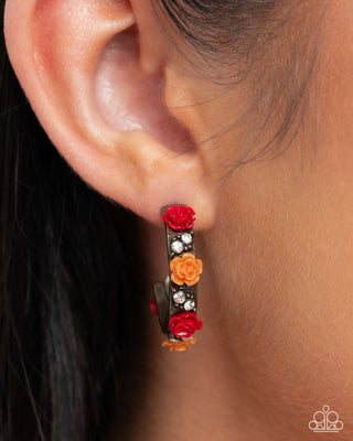 Complete Look - Reawakening Revelry Bracelet & Reawakening Radiance Earrings - Brass Flower Set