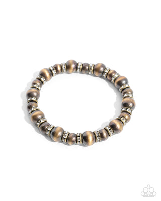 Complete Look - Harmonious Hearth Necklace & Harmonious Hallmark Bracelet - Brass Set