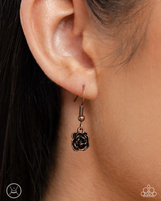 Complete Look - Rosy Reputation Necklace & Botanical Blend Bracelet - Copper Rose Red