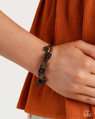 Complete Look - Rosy Reputation Necklace & Botanical Blend Bracelet - Copper Rose Red