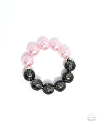 Complete Look - Lacy Lady Necklace & Lacy Leisure Bracelet - Pink Bead - Set