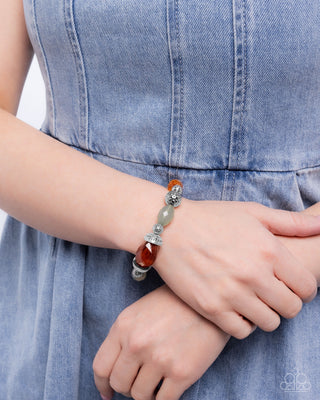 Complete Look - Beauty Culture Necklace & Sturdy Season Bracelet - Orange Bead Set