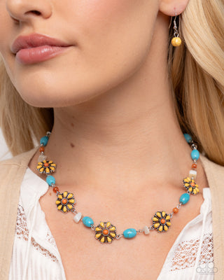 Complete Look - Chill Country Necklace & Triumphant Trellis Bracelet - Yellow Set