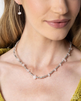 Complete Look - Earthy Expertise Necklace & Naturally Talented Bracelet - Pink Set