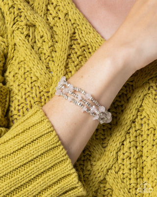 Complete Look - Earthy Expertise Necklace & Naturally Talented Bracelet - Pink Set