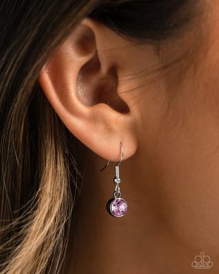 Complete Look - Seesaw Statement Necklace & Seesaw Shimmer Bracelet - Purple Set