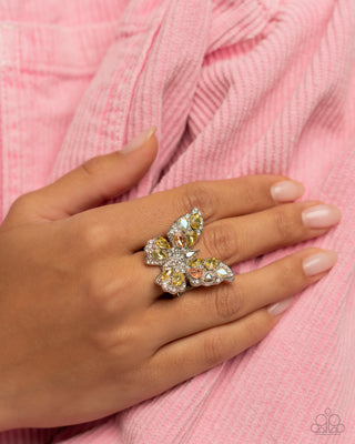 Complete Look - Aesthetic Admittance Necklace & Aerial Admittance Ring - Yellow Butterfly - Set