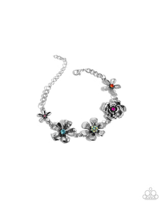 Complete Look - Floral Fate Necklace & Floral Fluke Bracelet - Multi Flower Set