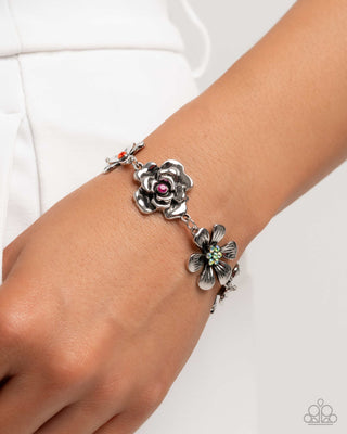 Complete Look - Floral Fate Necklace & Floral Fluke Bracelet - Multi Flower Set