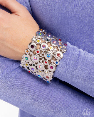 Millennial Medley - Multi - Paparazzi Stretchy Bracelet - February 2025 Life of the Party Exclusive