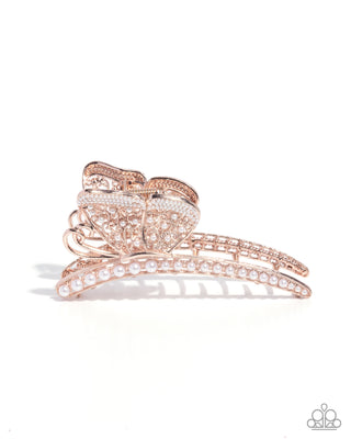 Pastoral Pearls - Rose Gold - Butterfly Claw Clip