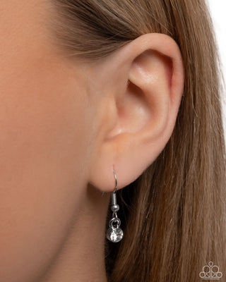 Graceful Glory - White - Rhinestone Encrusted Cross Religious Paparazzi Short Necklace