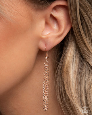 Turtle Theme - Complete Look - Rose Gold - Turtle Tale Necklace & Turtle Tradition Earrings - Paparazzi Accessories
