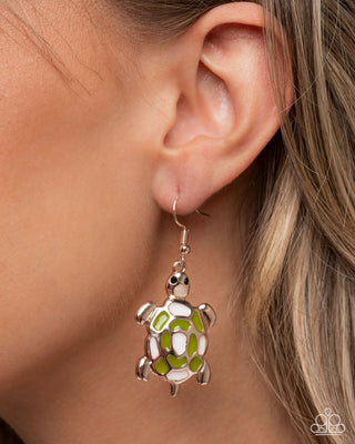 Turtle Theme - Complete Look - Rose Gold - Turtle Tale Necklace & Turtle Tradition Earrings - Paparazzi Accessories