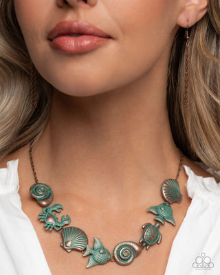 Complete Look - Coastal Shelf Necklace & Coastal Cay Bracelet - Shell Set