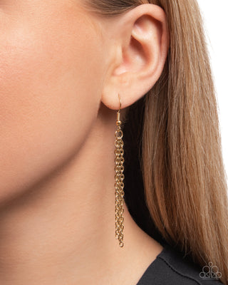 Elaborate Elephant - Gold - Paparazzi Necklace