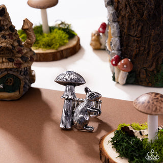Textured Toadstool - Silver