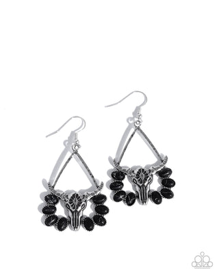 Western Whirlwind - Black - Earring